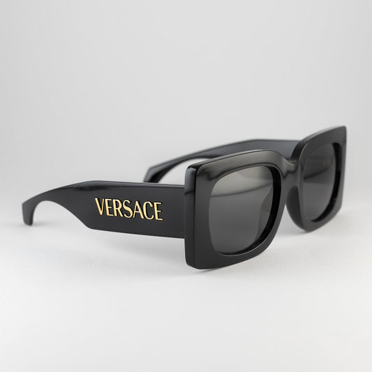Occhiale da sole Versace MOD 4496 GB1/87 Black - lato - Shop Ottica Mineo