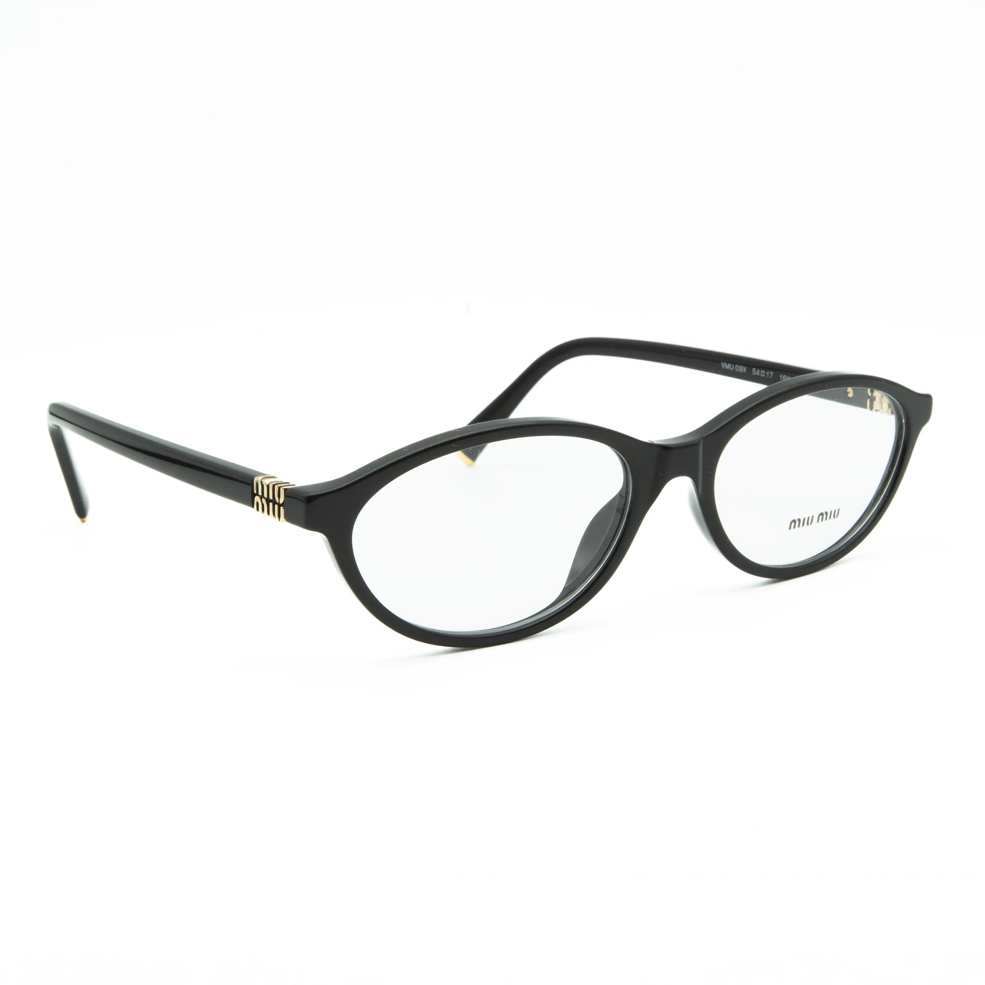 Occhiale da vista Miu Miu MU 09XV 16K1O1 Black - lato - Shop Ottica Mineo