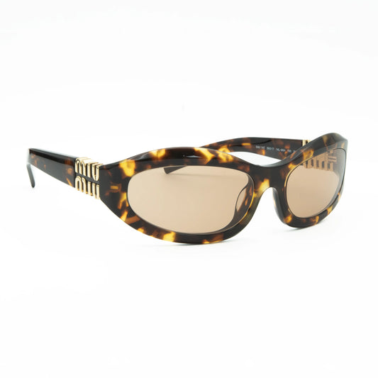 Occhiale da sole Miu Miu MU 14ZS 14L90H Havana Miele - lato - Shop Ottica Mineo