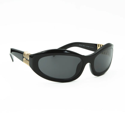 Occhiale da sole Miu Miu MU 14ZS 16K08Z Nero - lato - Shop Ottica Mineo