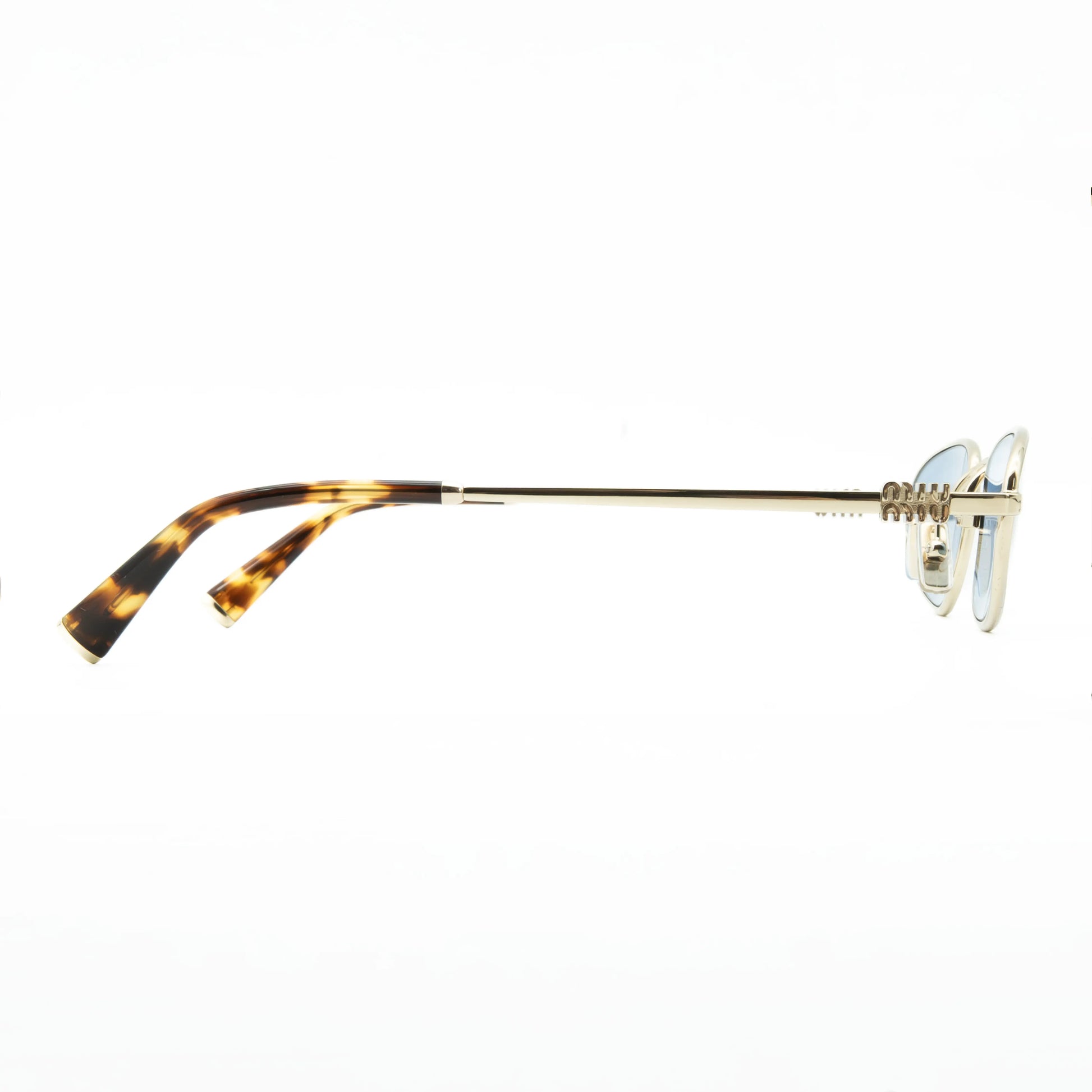 Occhiale da sole Miu Miu MU A52S ZVN60O Oro pallido - dettaglio - Shop Ottica Mineo