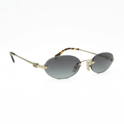Occhiale da sole Miu Miu MU A54S ZVN5D1 Oro/Light Grey - lato - Shop Ottica Mineo