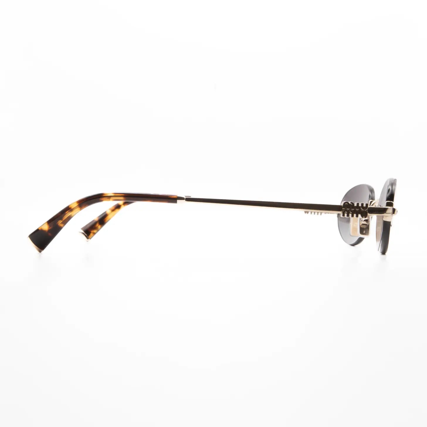 Occhiale da sole Miu Miu MU A54S ZVN5D1 Oro/Light Grey - dettaglio - Shop Ottica Mineo