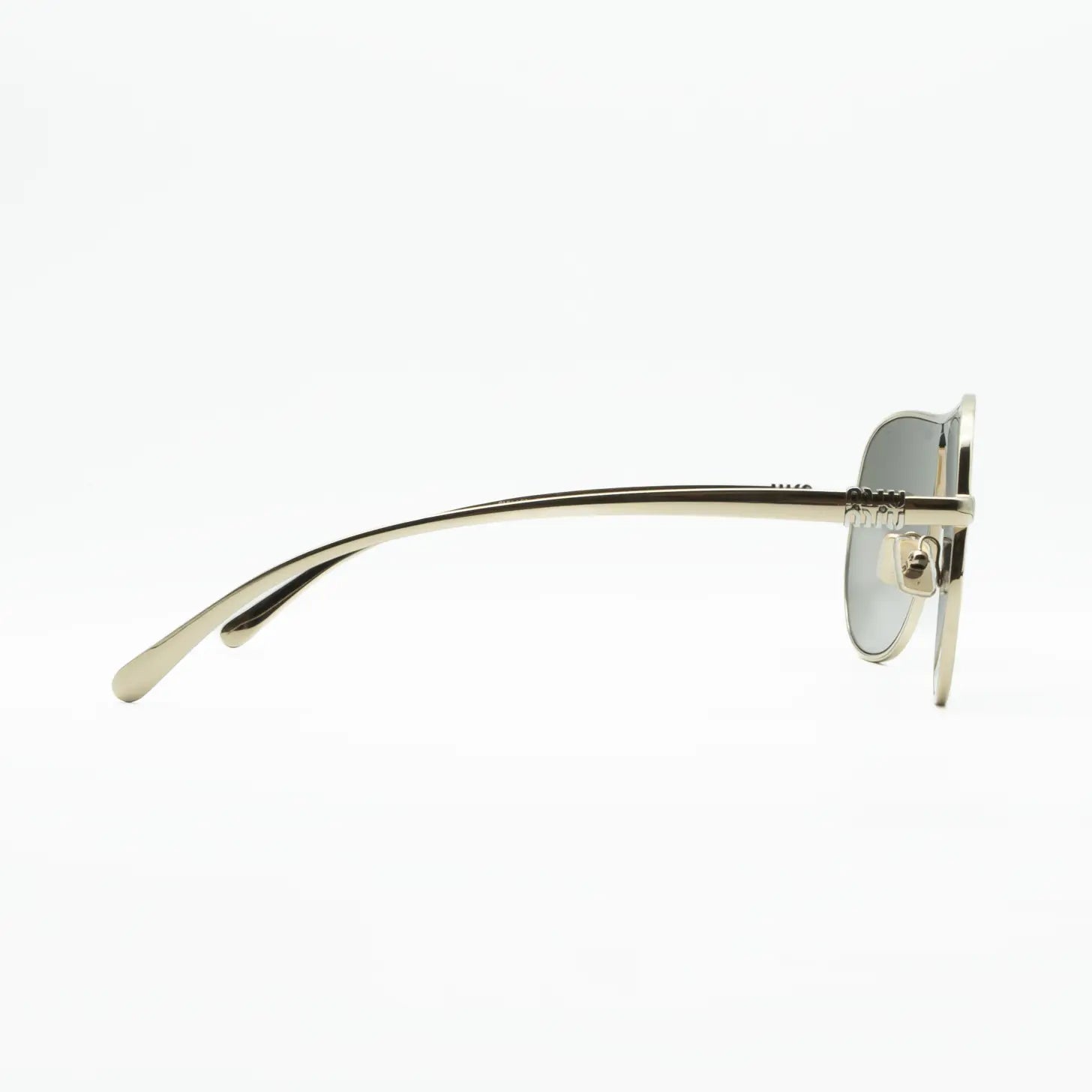 Occhiale da sole Miu Miu Ombre MU A56S ZVN80Q Gold/Dark Grey - dettaglio - Shop Ottica Mineo