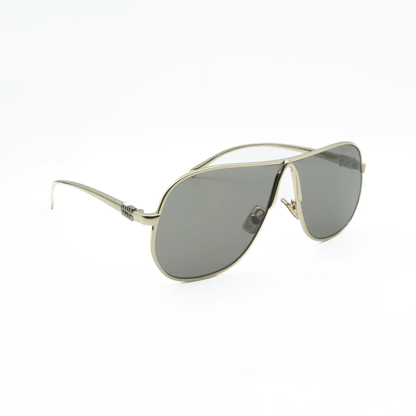 Occhiale da sole Miu Miu Ombre MU A56S ZVN80Q Gold/Dark Grey - lato - Shop Ottica Mineo