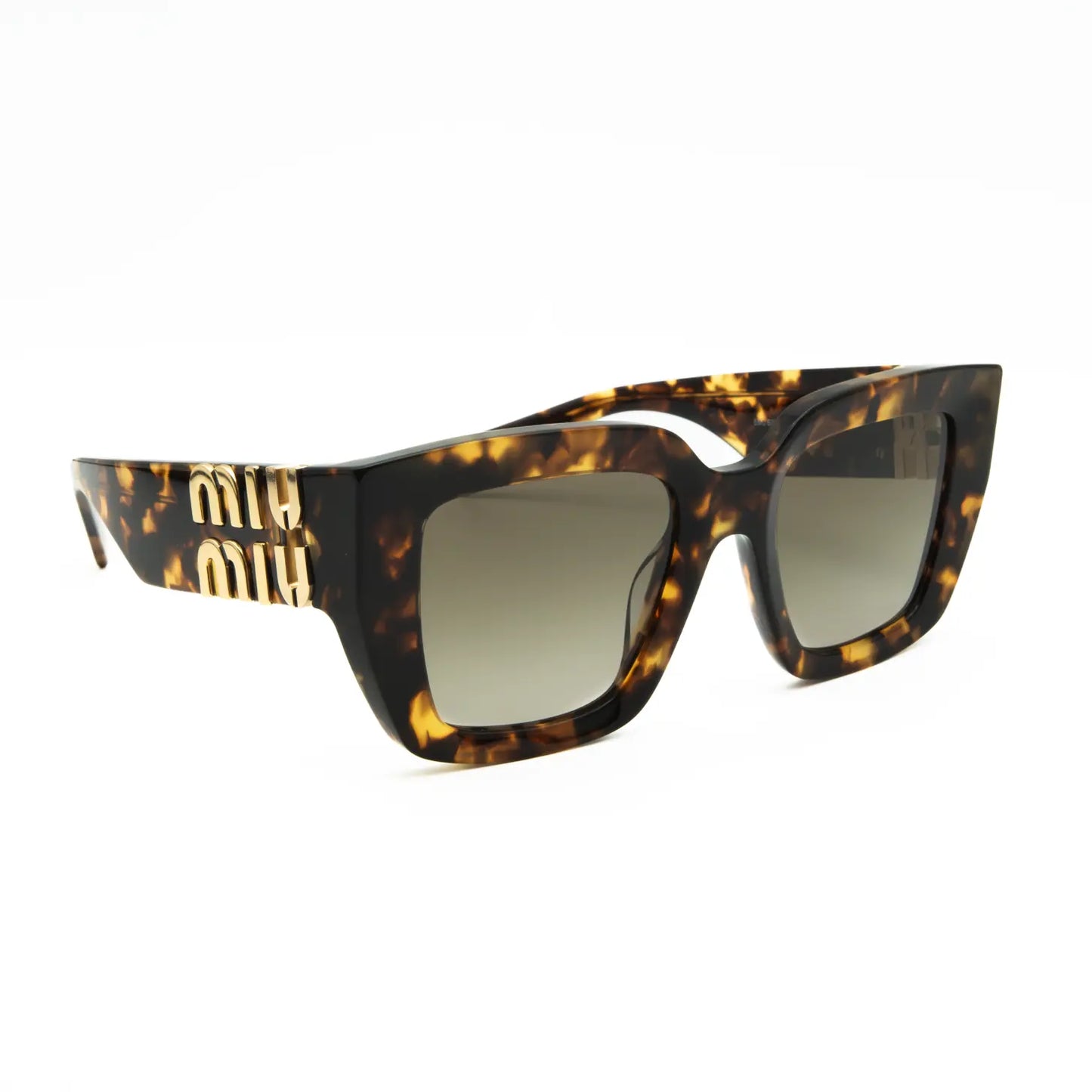 Occhiale da sole Miu Miu MU B05S 14L20U Havana - lato - Shop Ottica Mineo