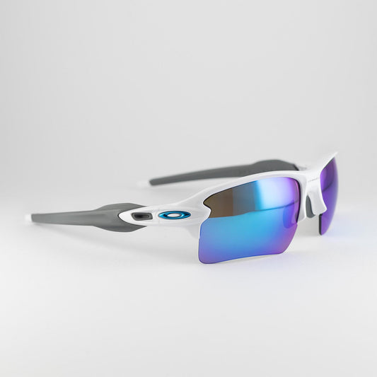 Occhiale da sole Oakley Flak 2.0 OO9188 9459 White - lato - Shop Ottica Mineo
