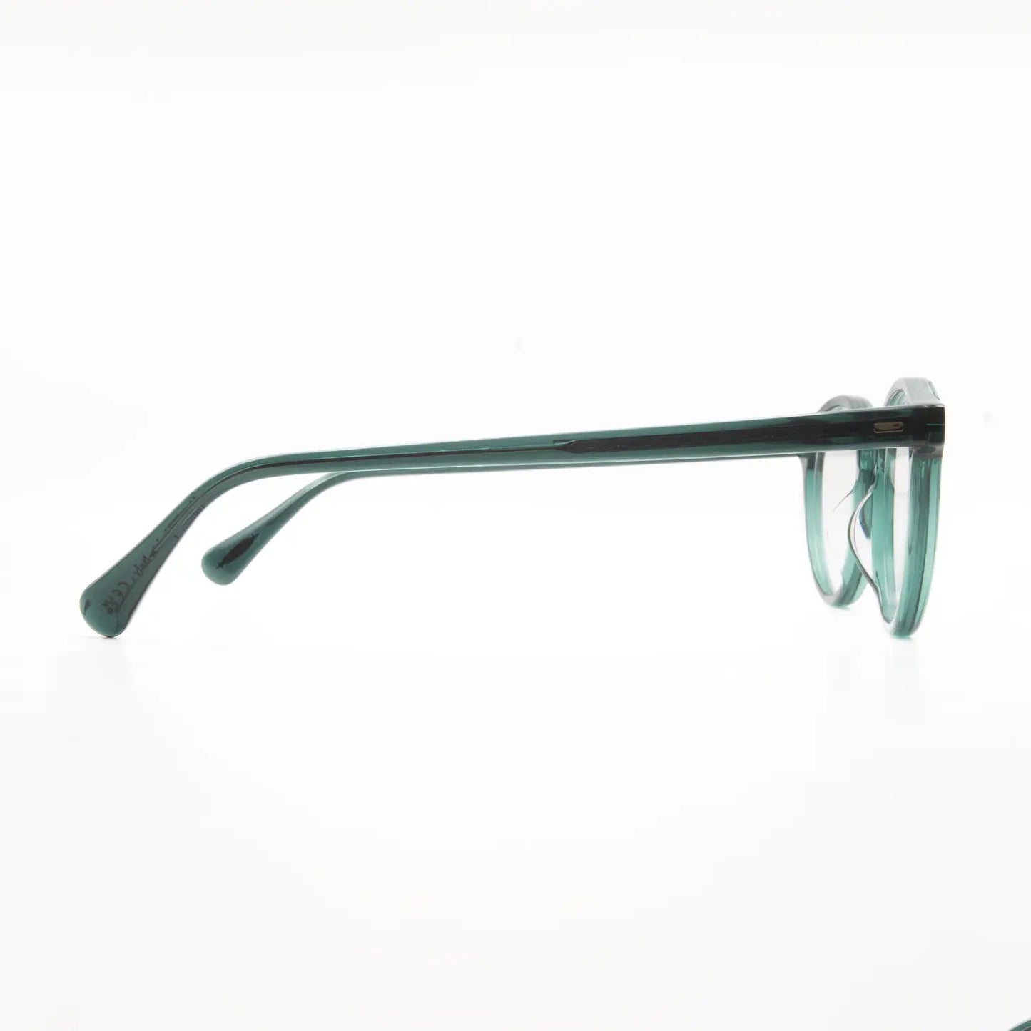 Occhiale da vista Oliver Peoples Gregory peck OV5186 1763 Translucent dark teal - dettaglio - Shop Ottica Mineo