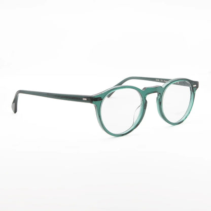 Occhiale da vista Oliver Peoples Gregory peck OV5186 1763 Translucent dark teal - lato - Shop Ottica Mineo