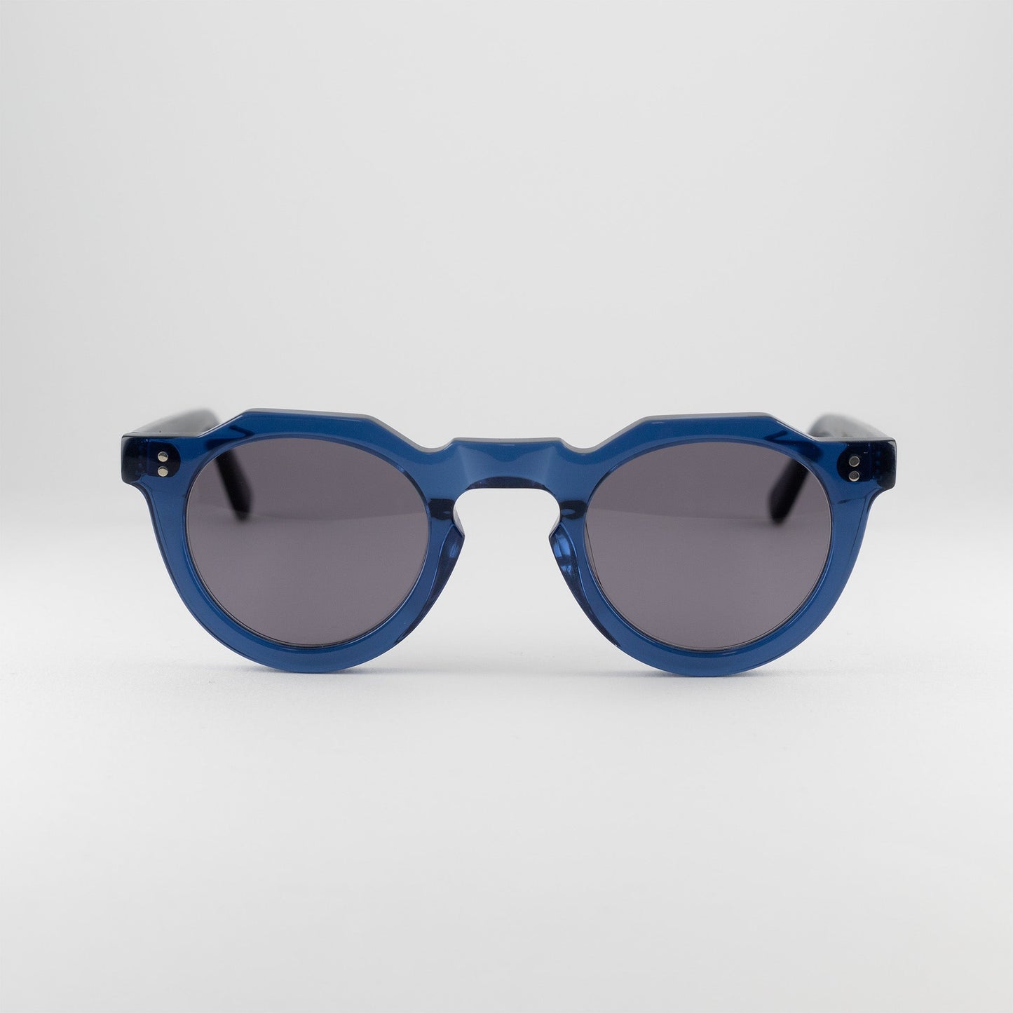 Occhiali da sole Lesca Lunetier PICA LTD20 Blue rotondi
