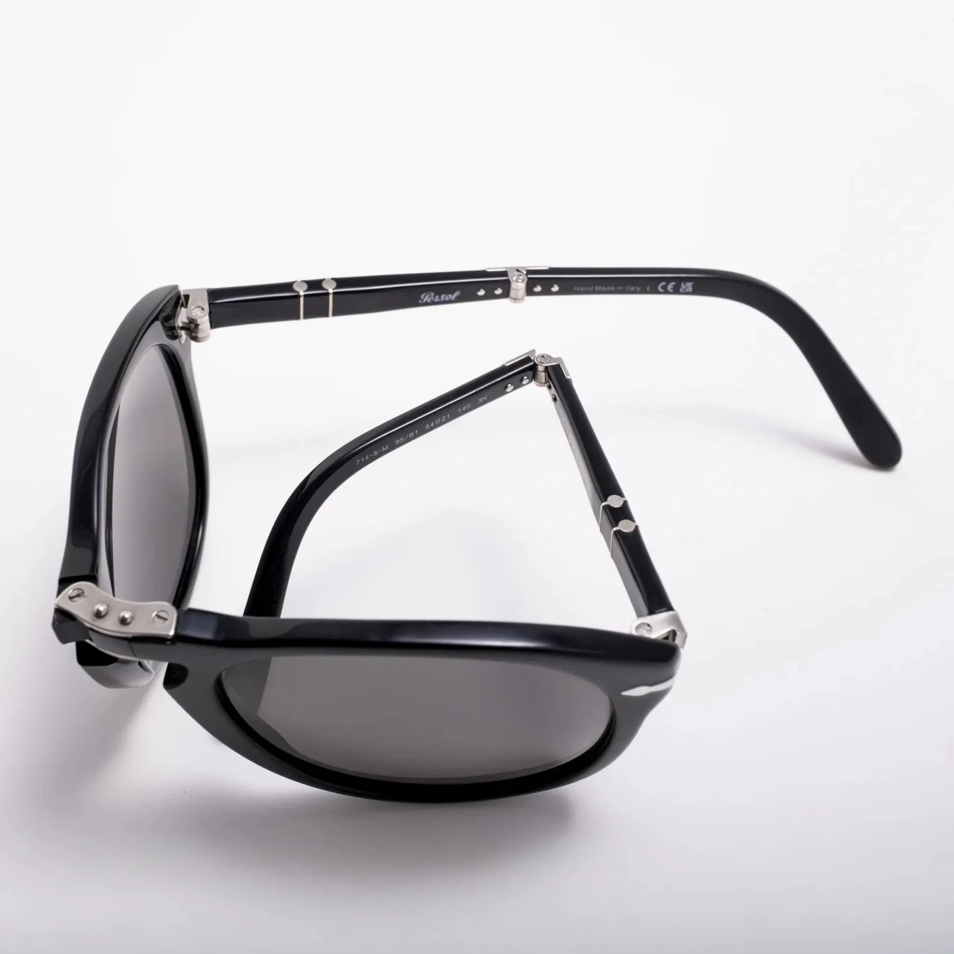 Occhiale da sole Persol Steve Mcqueen 714 S-M 95/B1 Black - dettaglio - Shop Ottica Mineo