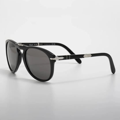 Occhiale da sole Persol Steve Mcqueen 714 S-M 95/B1 Black - lato - Shop Ottica Mineo