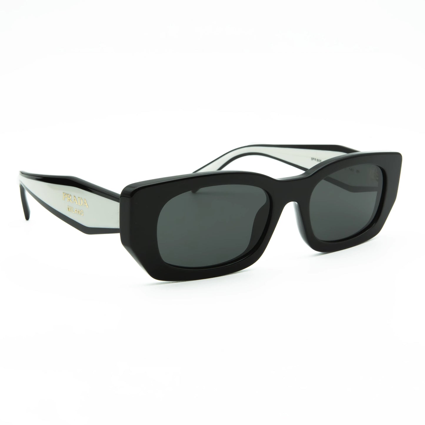 Occhiale da sole Prada PR B05S 09Q08Z Nero - lato - Shop Ottica Mineo