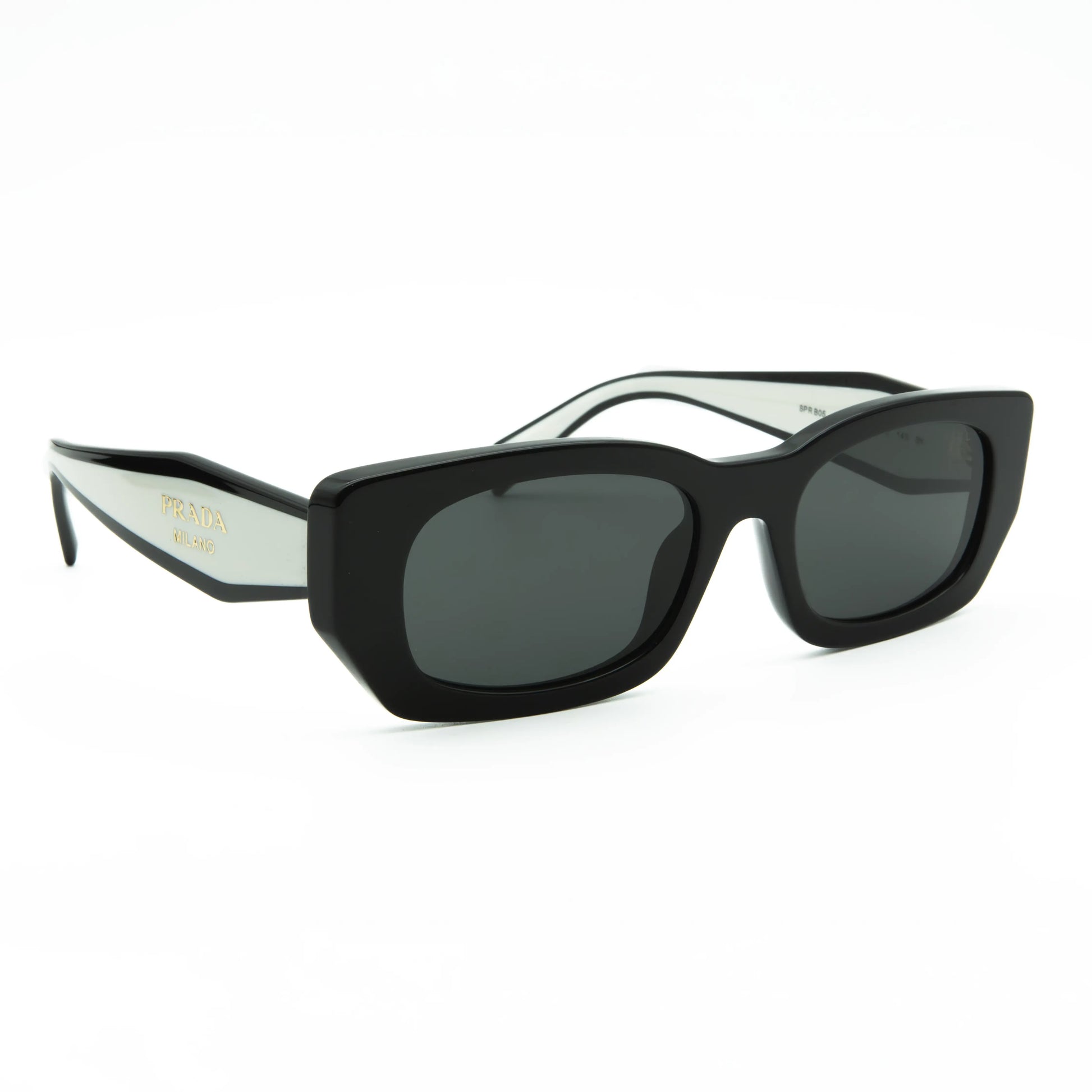Occhiale da sole Prada PR B05S 09Q08Z Nero - lato - Shop Ottica Mineo