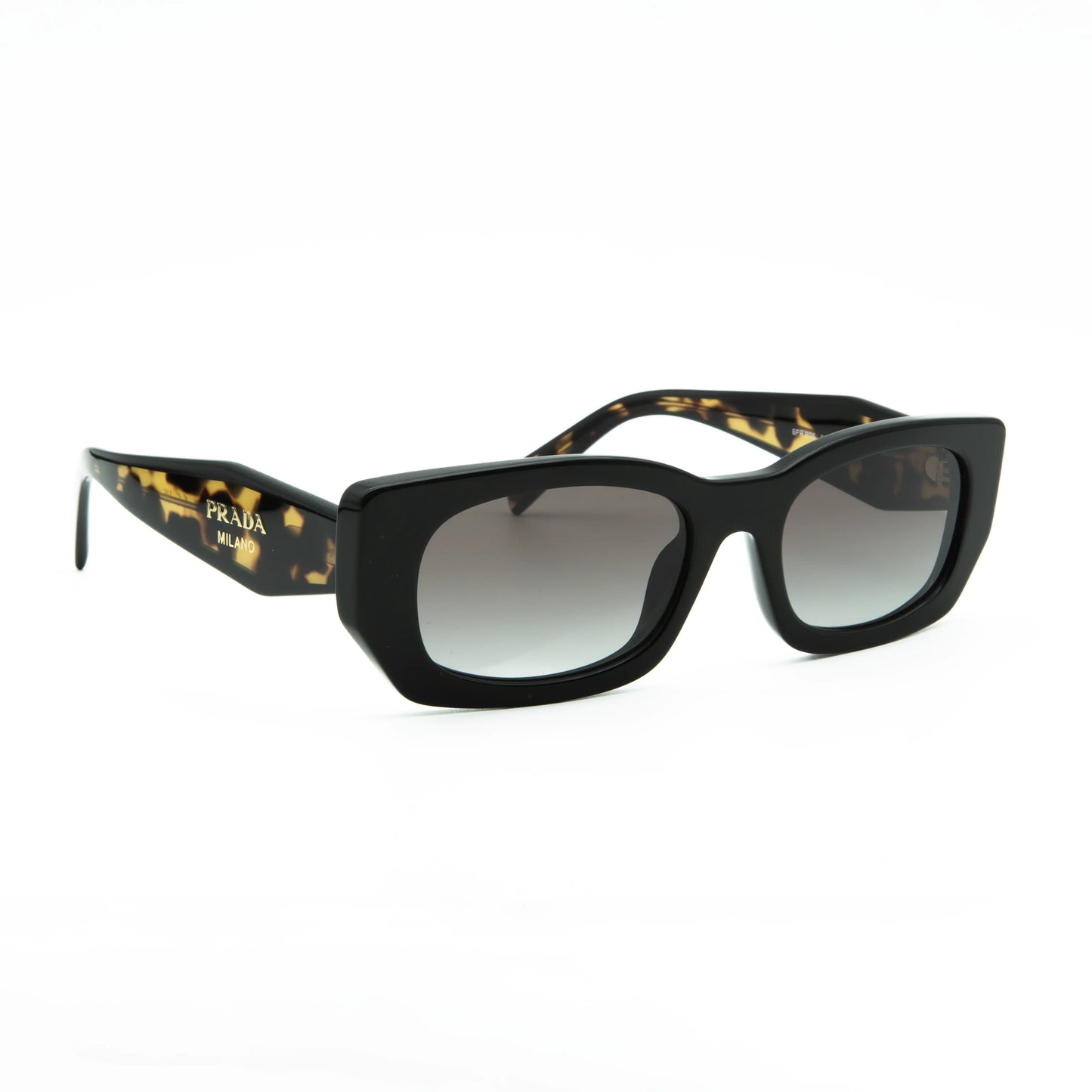Occhiale da sole Prada PR B05S 3890A7 Havana/Nero - lato - Shop Ottica Mineo