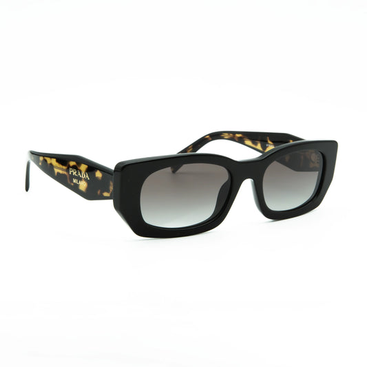 Occhiale da sole Prada PR B05S 3890A7 Havana/Nero - lato - Shop Ottica Mineo