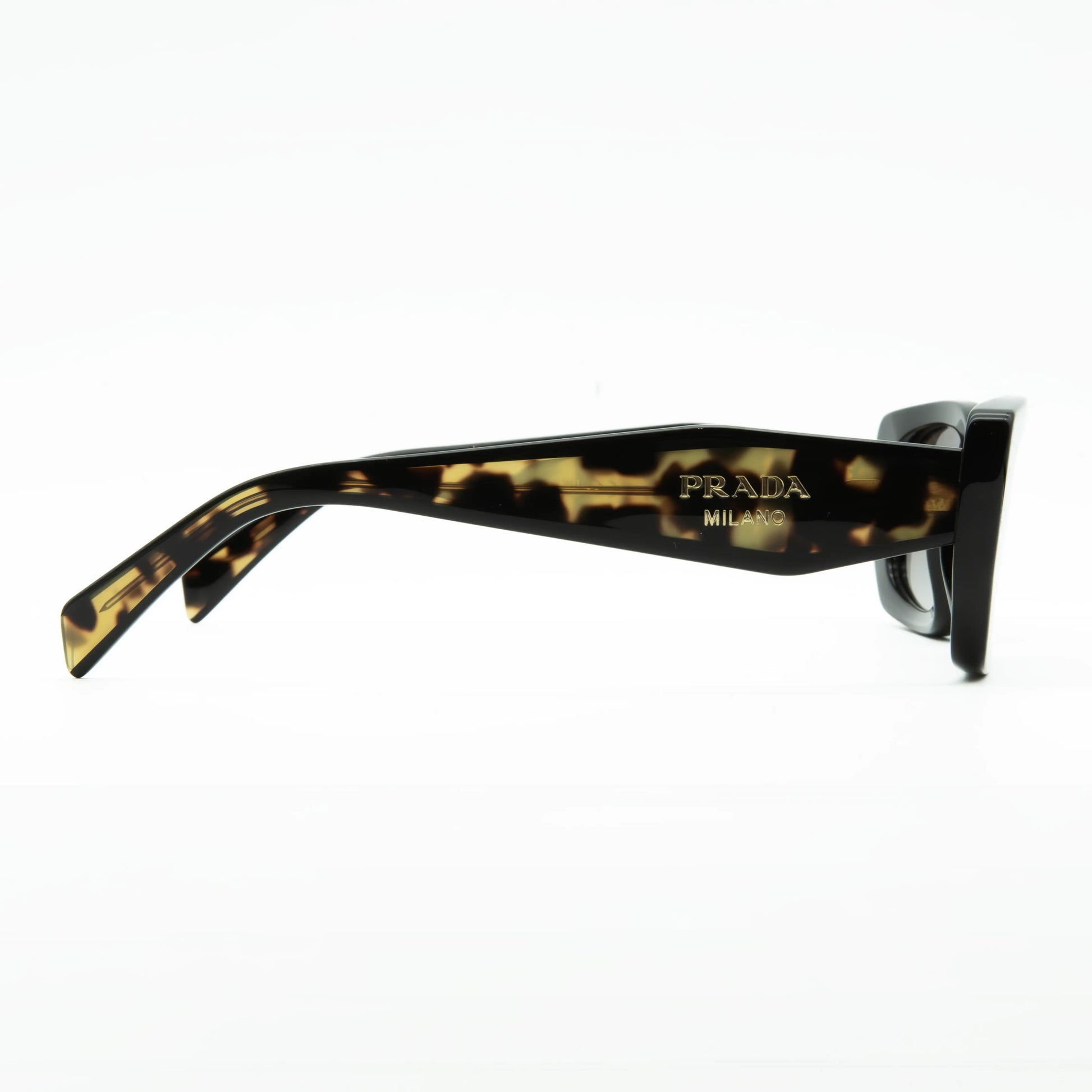 Occhiale da sole Prada PR B05S 3890A7 Havana/Nero - dettaglio - Shop Ottica Mineo