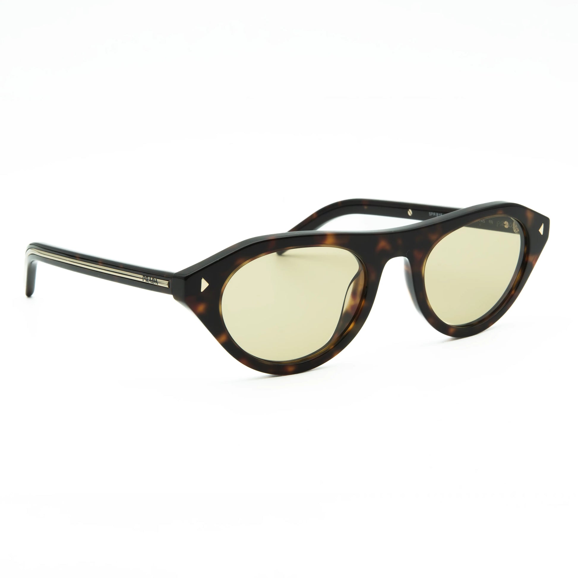 Occhiale da sole Prada PR B15S 17N70R Root tartarugato - lato - Shop Ottica Mineo