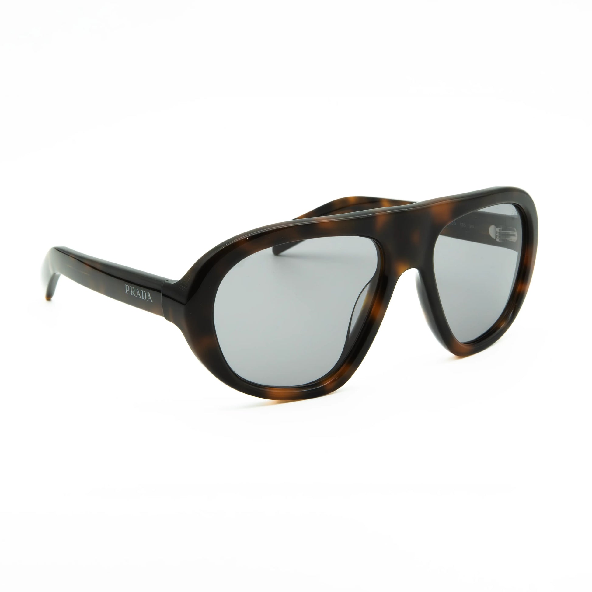 Occhiale da sole Prada PR C05S 20D50Q Juniper tartarugato - lato - Shop Ottica Mineo