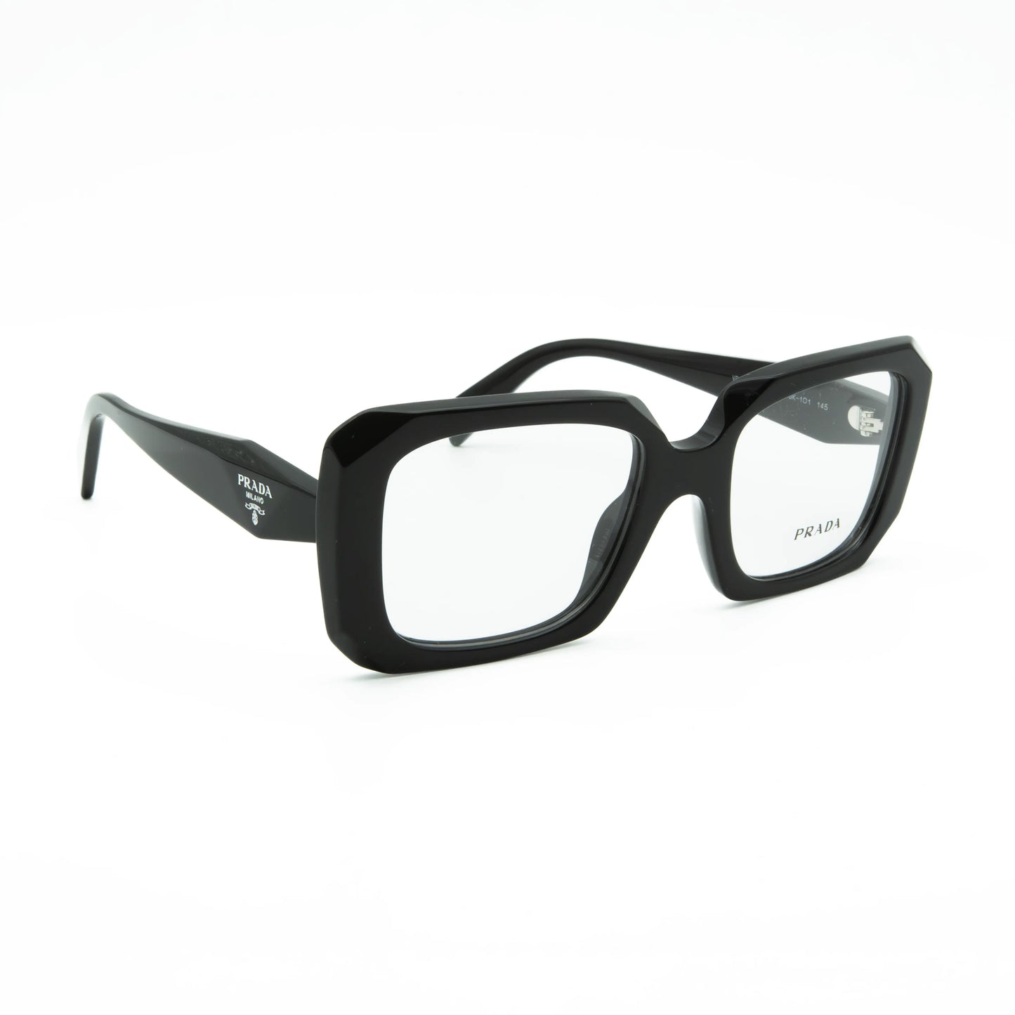 Occhiale da vista Prada PR C09V 16K1O1 Black - lato - Shop Ottica Mineo