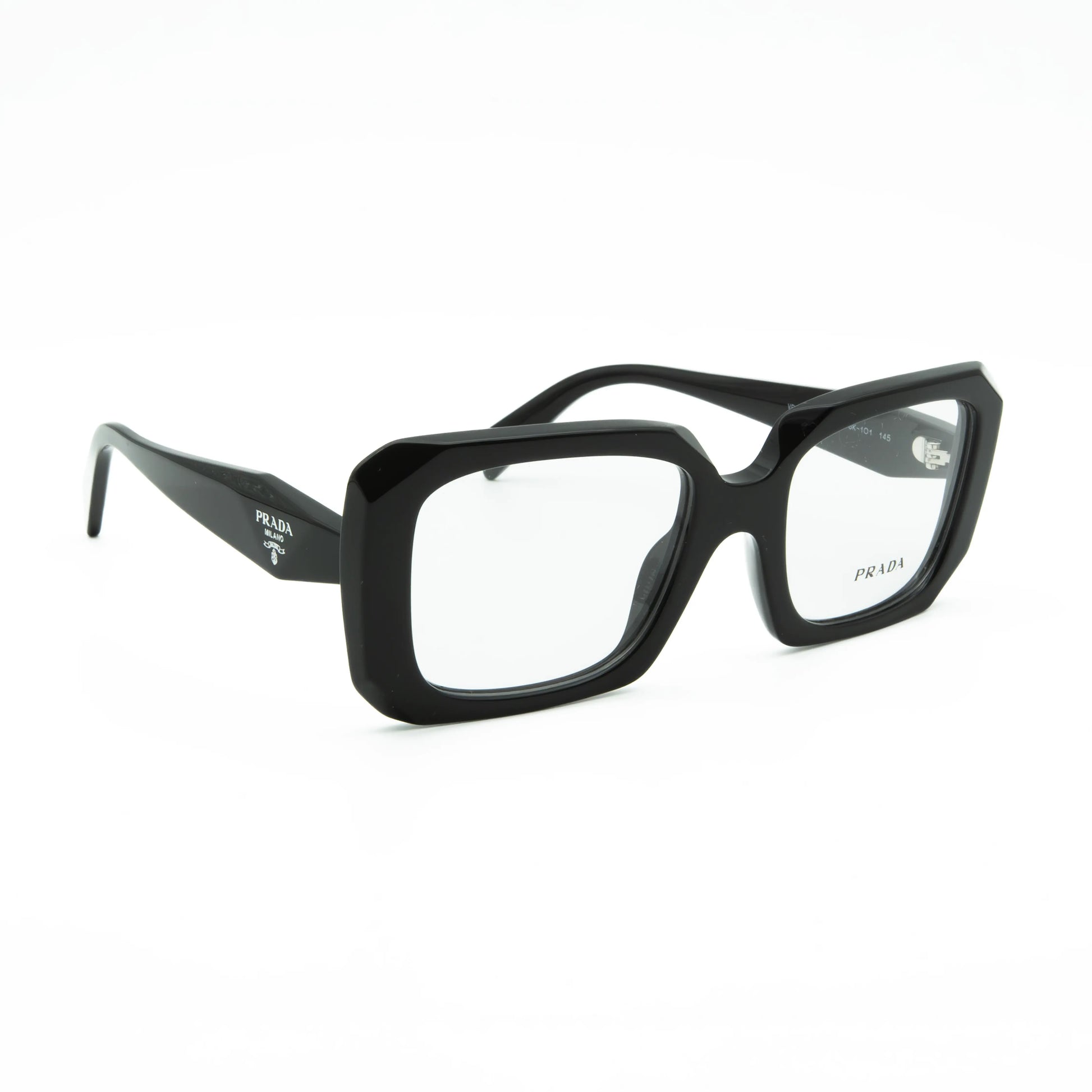 Occhiale da vista Prada PR C09V 16K1O1 Black - lato - Shop Ottica Mineo