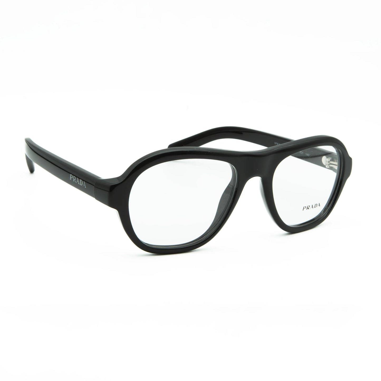 Occhiale da vista Prada PR C12V 16K1O1 Black - lato - Shop Ottica Mineo
