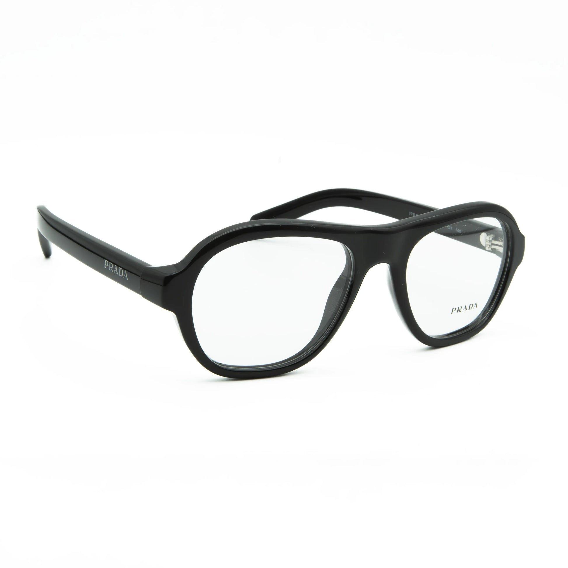 Occhiale da vista Prada PR C12V 16K1O1 Black - lato - Shop Ottica Mineo