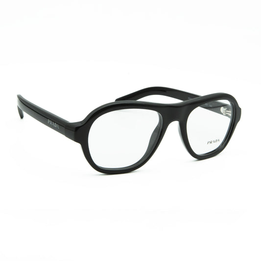 Occhiale da vista Prada PR C12V 16K1O1 Black - lato - Shop Ottica Mineo