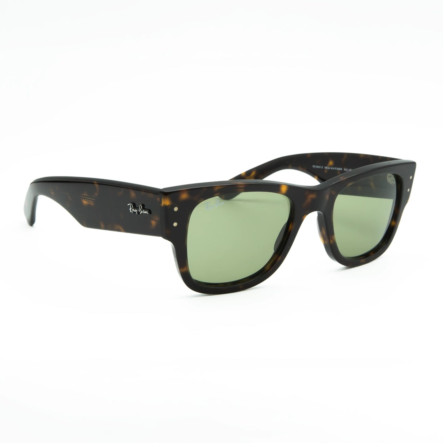 Occhiale da sole Ray-Ban Mega Wayfarer RB0840S 902/4E Havana - lato - Shop Ottica Mineo