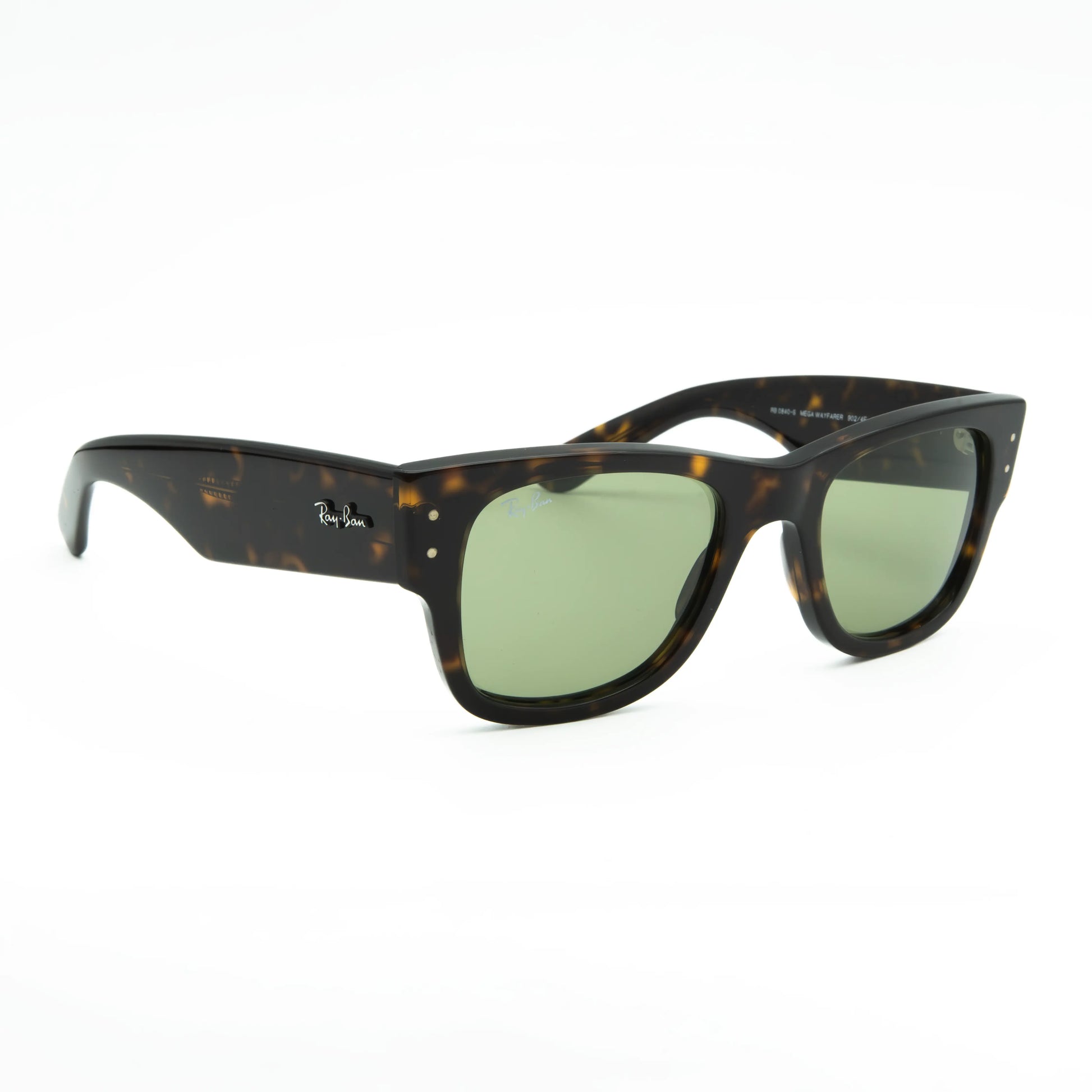 Occhiale da sole Ray-Ban Mega Wayfarer RB0840S 902/4E Havana - lato - Shop Ottica Mineo