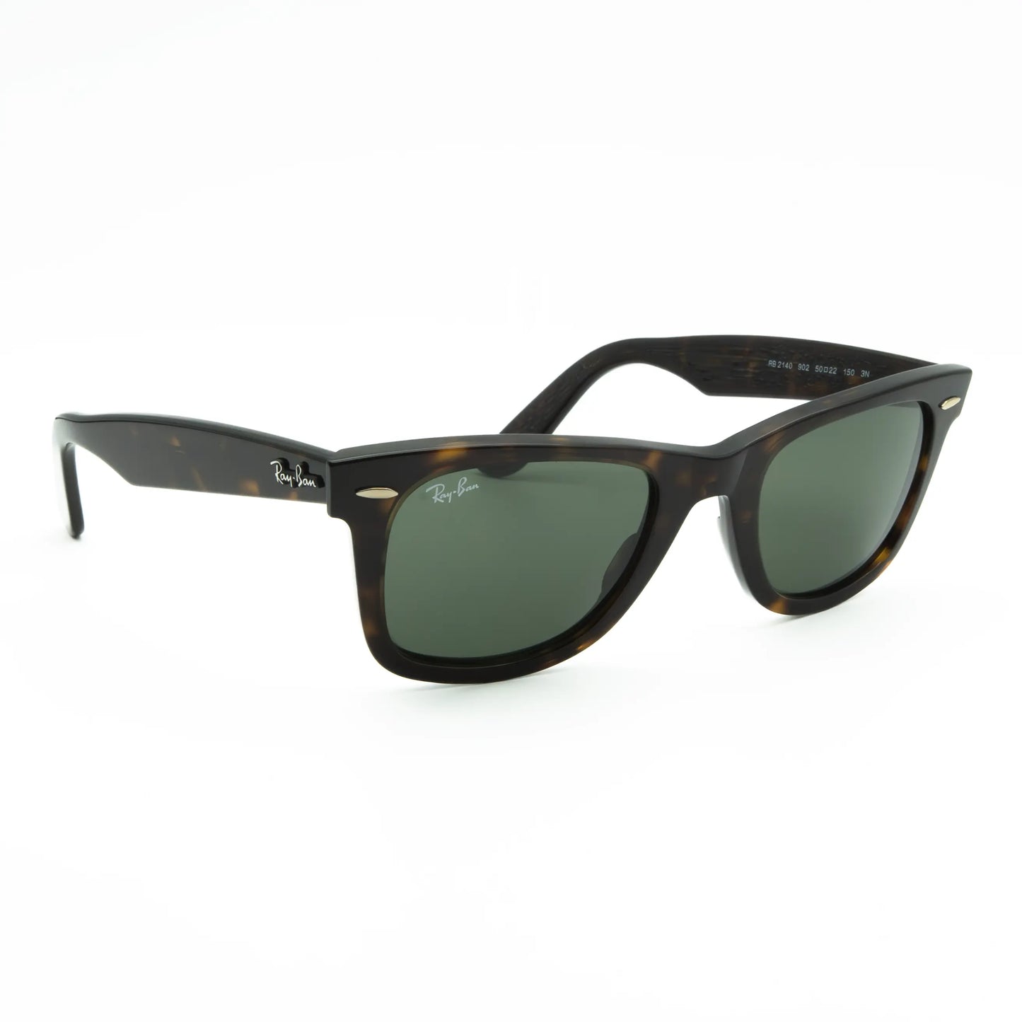 Occhiale da sole Ray-Ban Wayfarer RB2140 902 Havana G-15 - lato - Shop Ottica Mineo