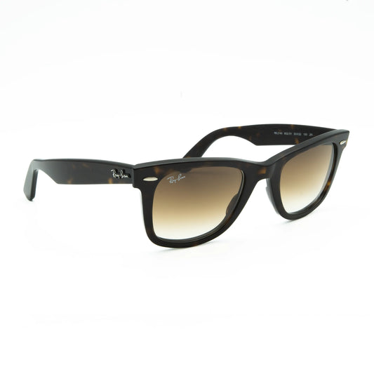 Occhiale da sole Ray-Ban Wayfarer RB2140 902/51 Tortoise-Light brown - lato - Shop Ottica Mineo