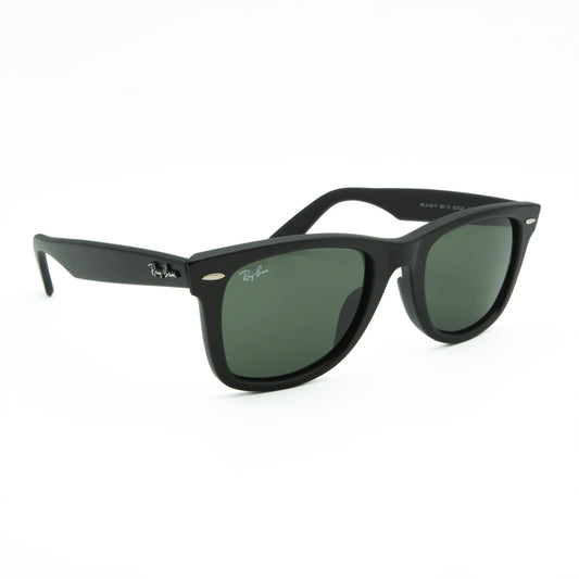 Occhiale da sole Wayfarer RB2140F 901-S Matt Black - lato - Shop Ottica Mineo
