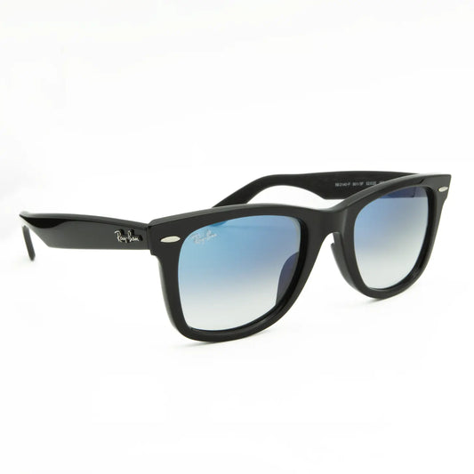 Occhiale da sole Wayfarer RB2140F 901/3F Black/Blu - lato - Shop Ottica Mineo