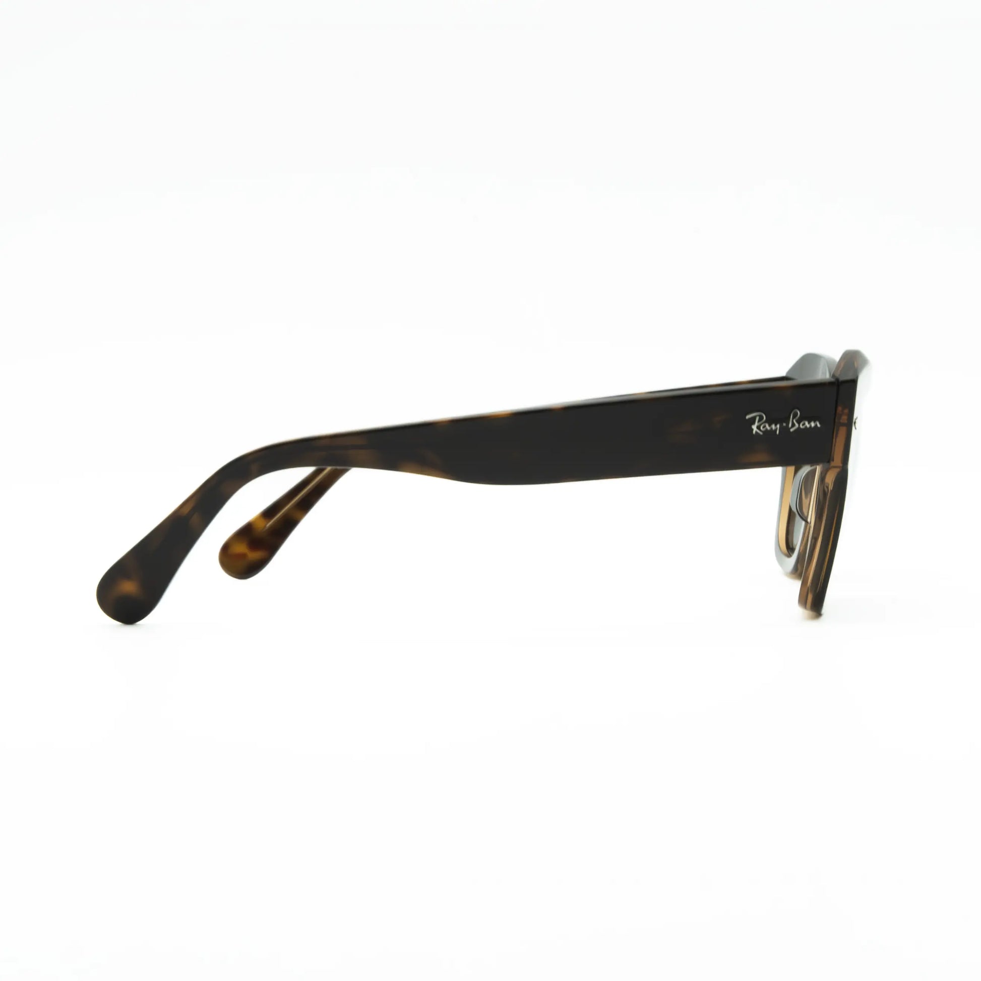 Occhiale da sole Ray-Ban State street RB2186 1292B1 Havana su marrone trasparente - dettaglio - Shop Ottica Mineo