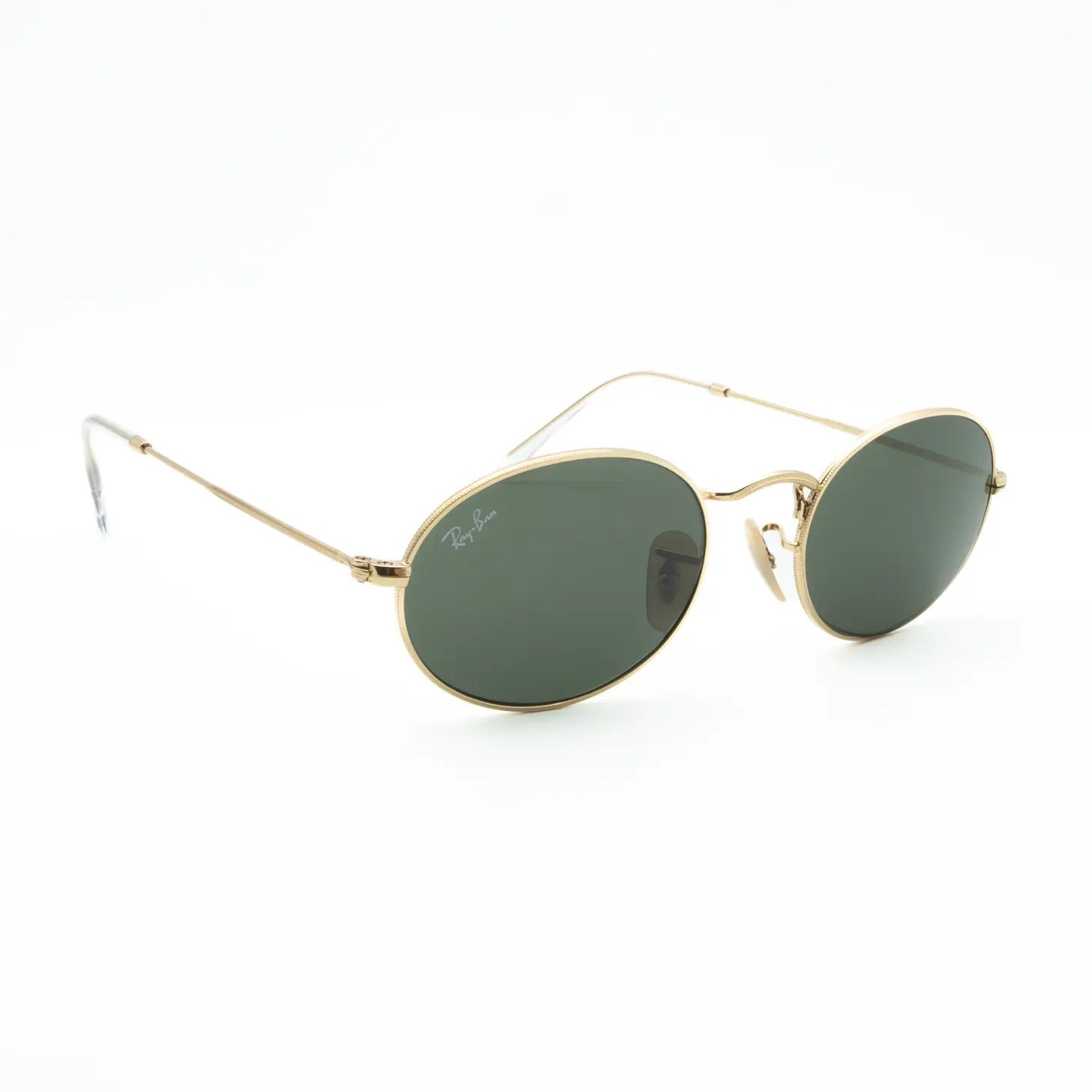 Occhiale da sole Ray-Ban Oval RB3547 001/31 Oro artista G-15 - lato - Shop Ottica Mineo