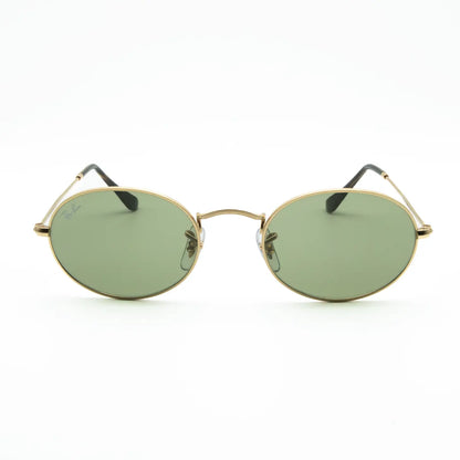 Occhiale da sole Ray-Ban Oval RB3547 001/4E Oro/Battle Green - Shop Ottica Mineo