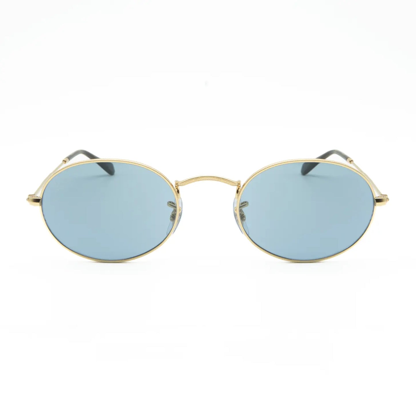 Occhiale da sole Ray-Ban Oval RB3547 001/56 Oro/Blu - Shop Ottica Mineo