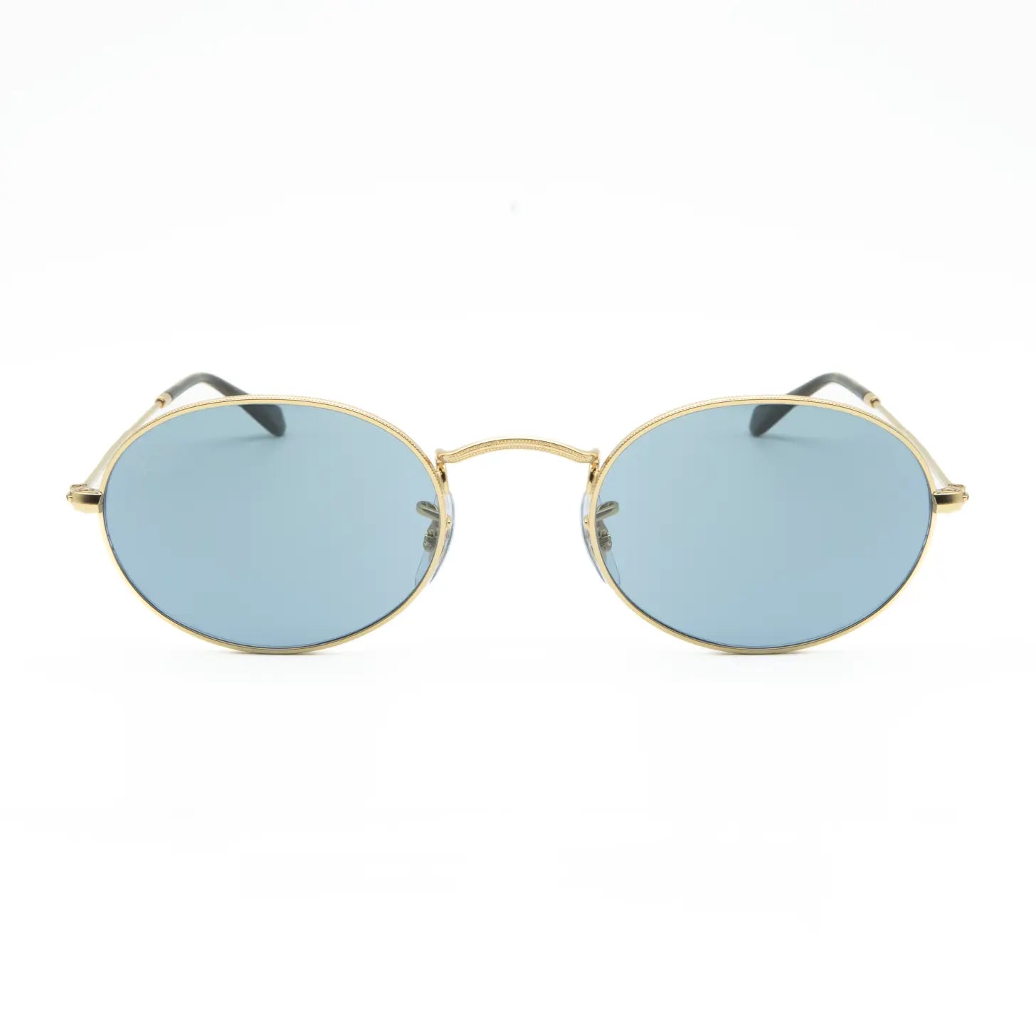 Occhiale da sole Ray-Ban Oval RB3547 001/56 Oro/Blu - Shop Ottica Mineo