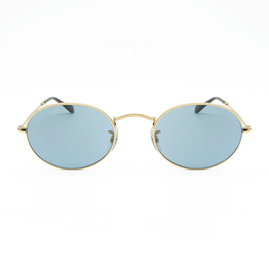 Occhiale da sole Ray-Ban Oval RB3547 001/56 Oro/Blu - Shop Ottica Mineo