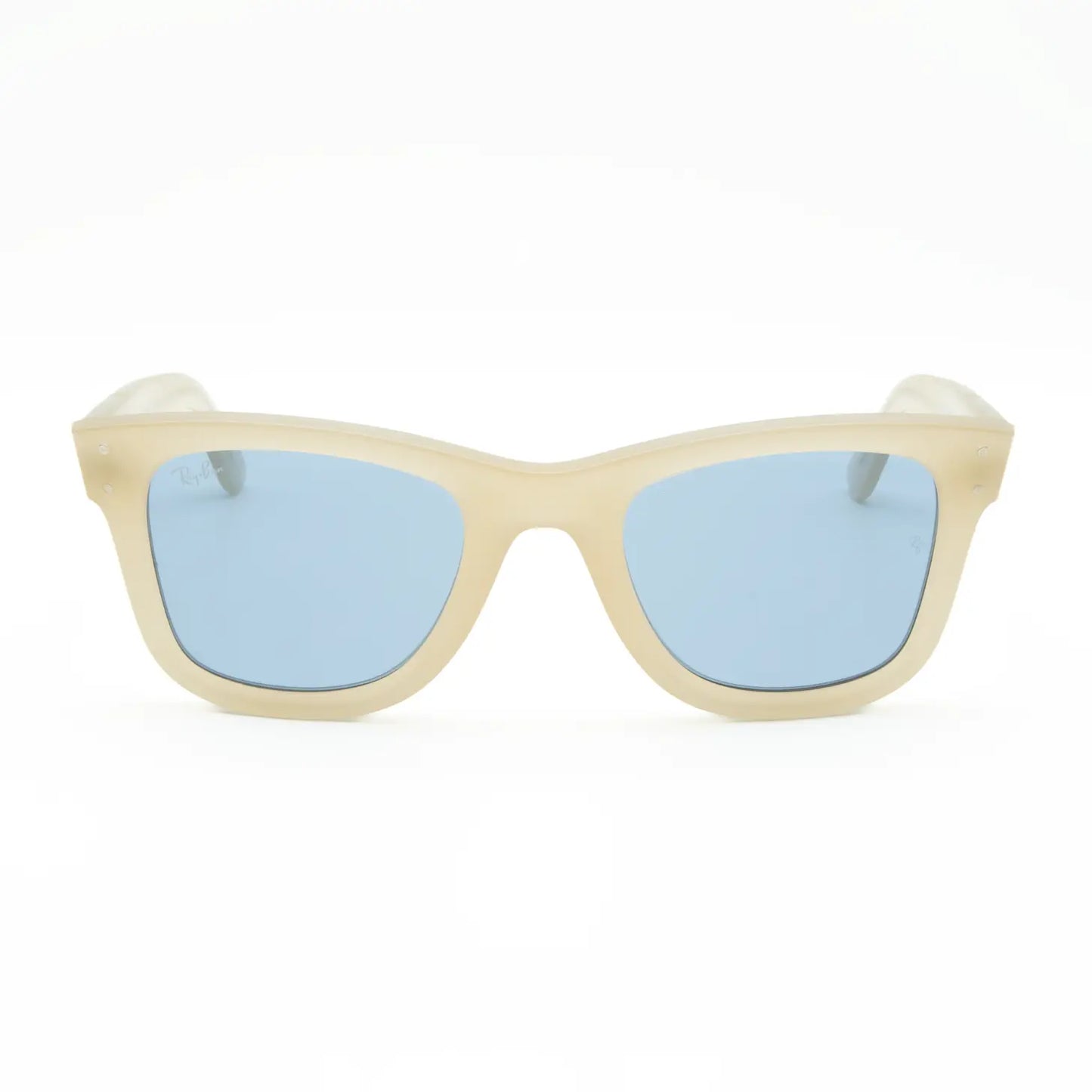 Occhiale da sole Ray-Ban Wayfarer Reverse RBR0502S 678072 Beige opalino/ Azzurro - Shop Ottica Mineo