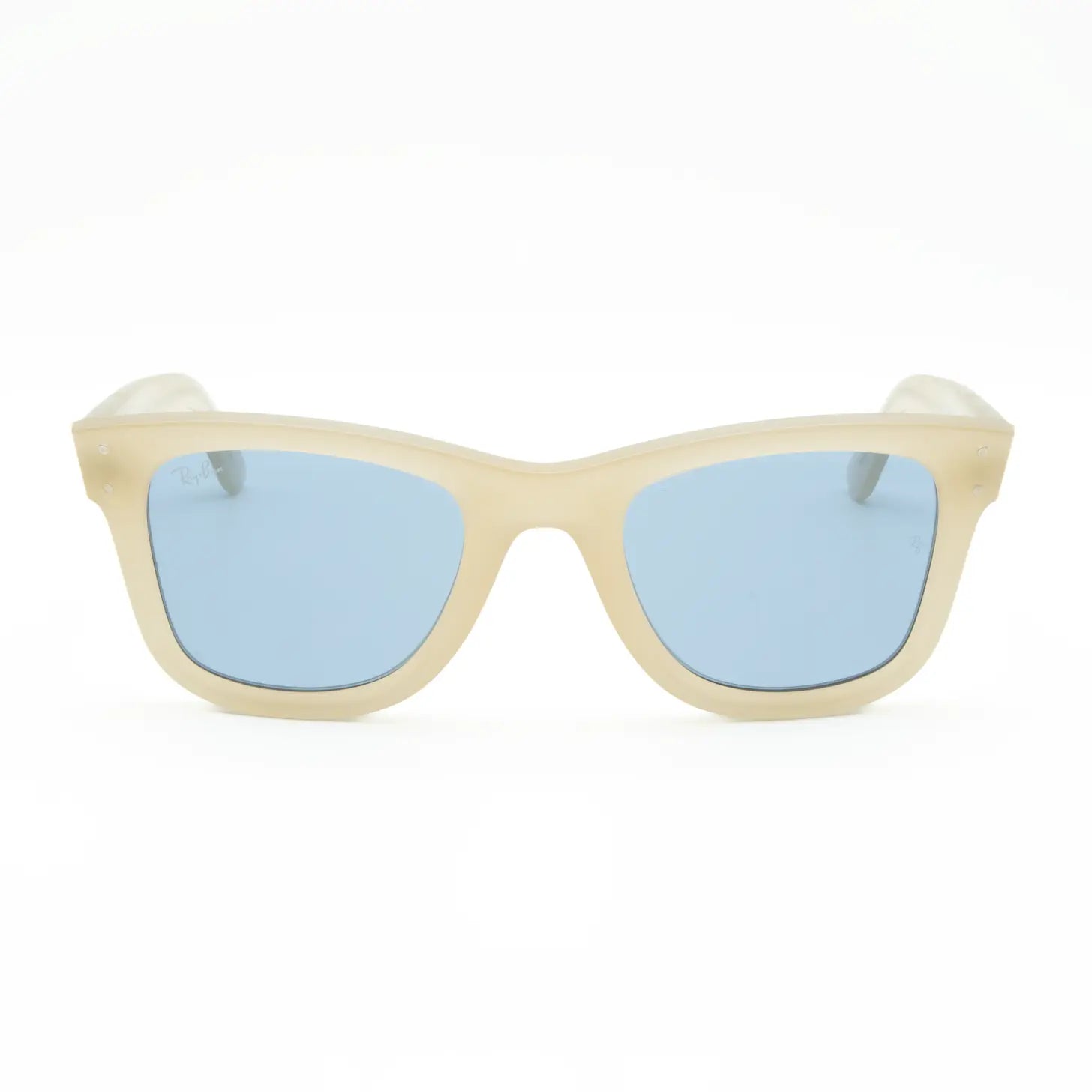 Occhiale da sole Ray-Ban Wayfarer Reverse RBR0502S 678072 Beige opalino/ Azzurro - Shop Ottica Mineo