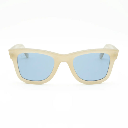 Occhiale da sole Ray-Ban Wayfarer Reverse RBR0502S 678072 Beige opalino/ Azzurro - Shop Ottica Mineo