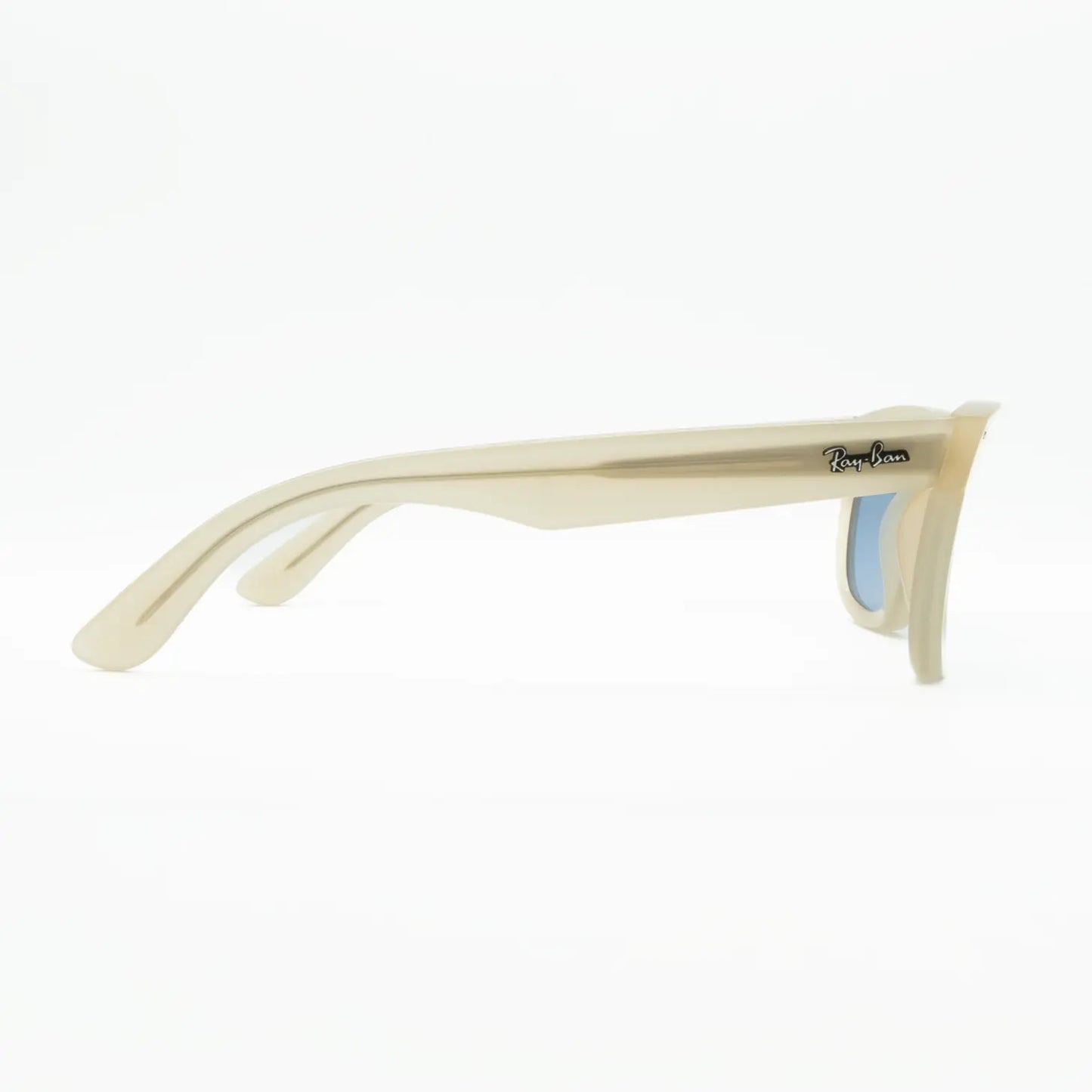 Occhiale da sole Ray-Ban Wayfarer Reverse RBR0502S 678072 Beige opalino/ Azzurro - dettaglio - Shop Ottica Mineo