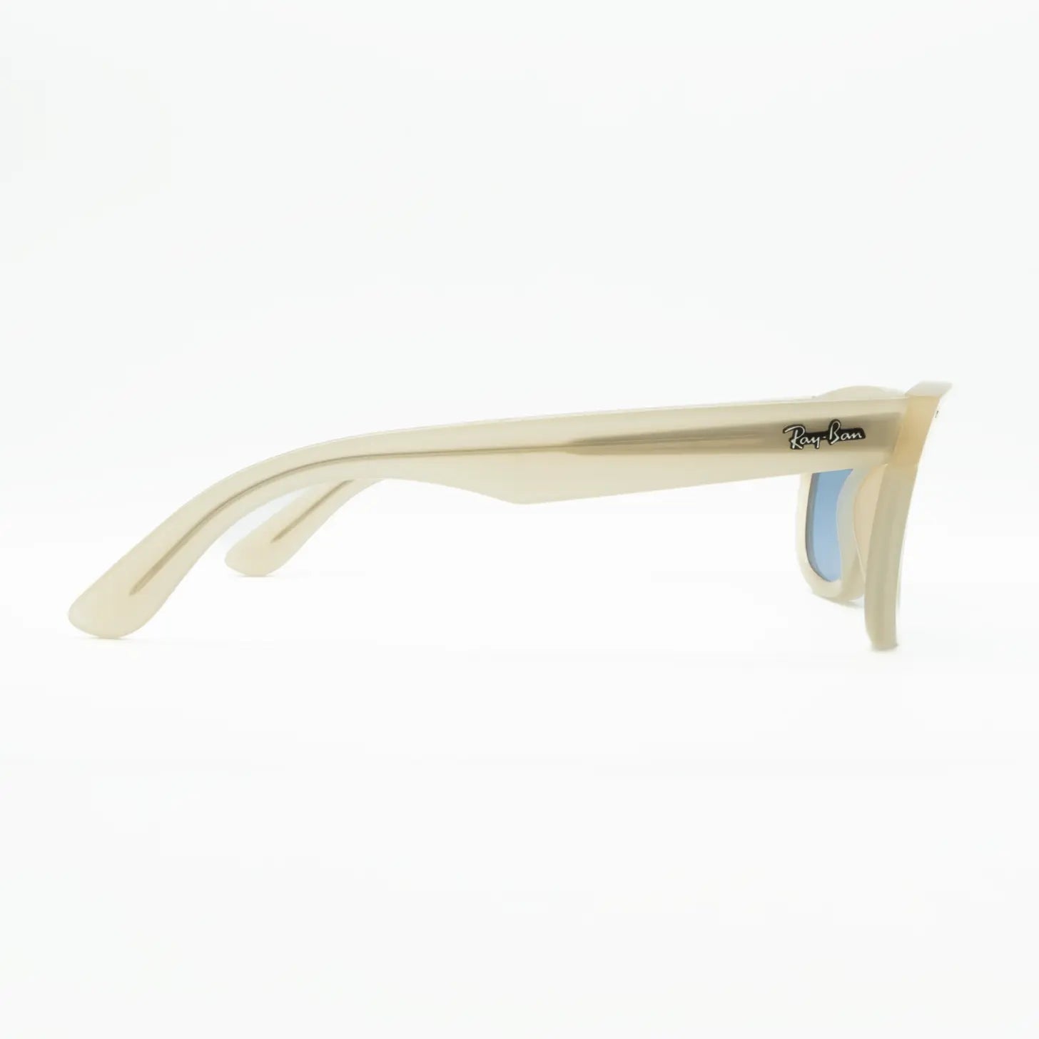 Occhiale da sole Ray-Ban Wayfarer Reverse RBR0502S 678072 Beige opalino/ Azzurro - dettaglio - Shop Ottica Mineo
