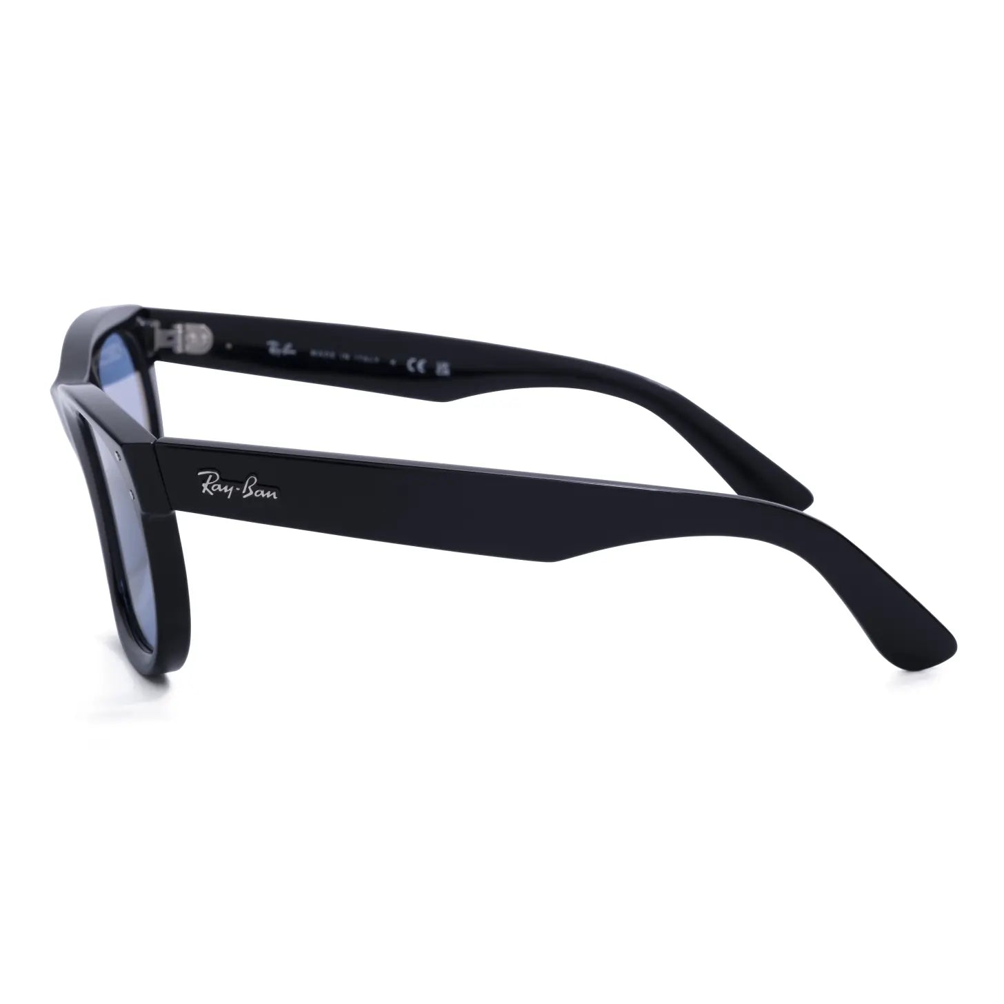 Occhiale da sole Ray-Ban Wayfarer Reverse RBR0502S 667772 - Nero/Azzurro - lato - Shop Ottica Mineo