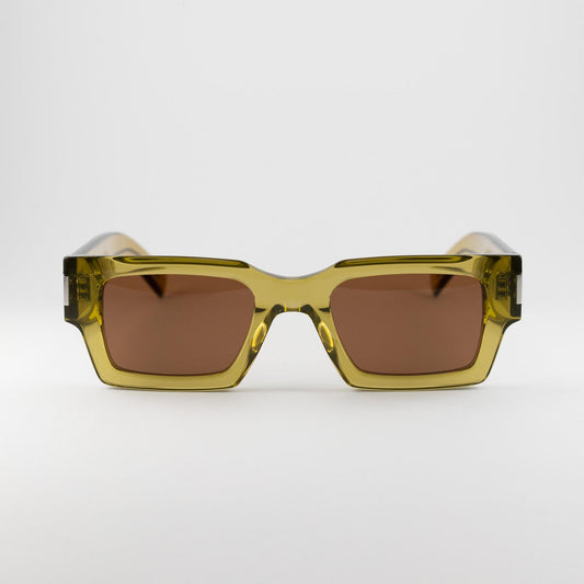 Occhiale da sole Saint Laurent SL 572 008 Green - Shop Ottica Mineo