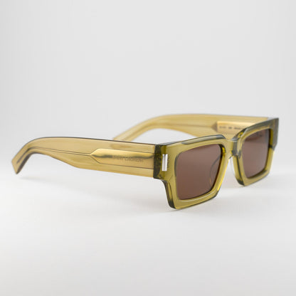 Occhiale da sole Saint Laurent SL 572 008 Green - lato - Shop Ottica Mineo