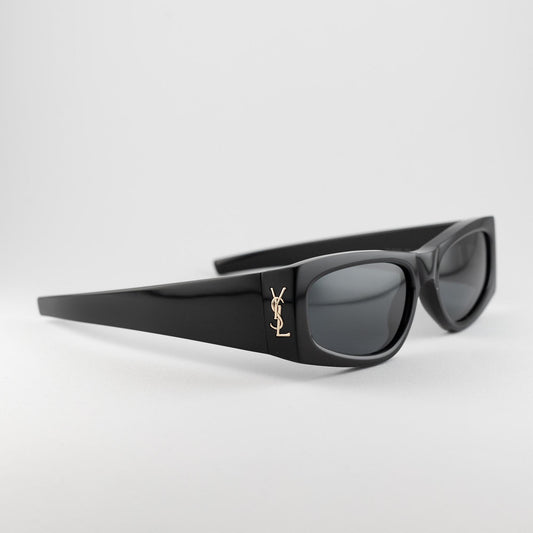 Occhiale da sole Saint Laurent SL M140 001 Black - lato - Shop Ottica Mineo