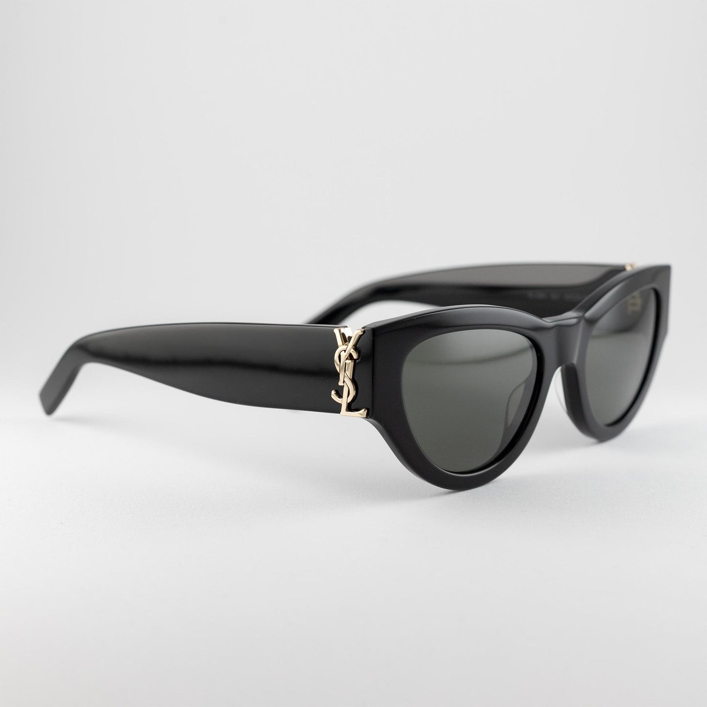 Occhiale da sole Saint Laurent SL M94 001 Black - lato - Shop Ottica Mineo